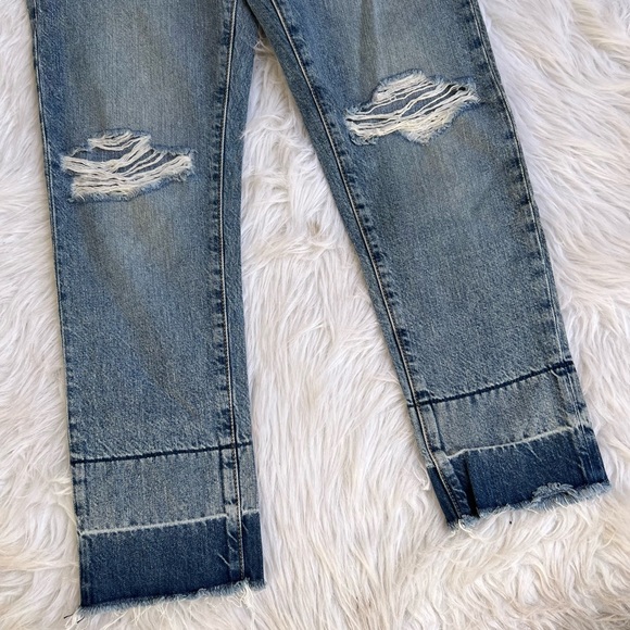Current/Elliot | The Fling Slim Boyfriend Low Rise Distressed Jeans - Picture 7 of 8